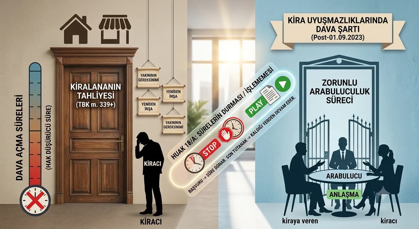 Kira Hukukunda Dava Açma Süreleri ve Arabuluculuğun Hak Düşürücü Sürelere Etkisi